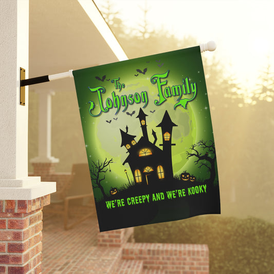 Personalized Outdoor Halloween Banner