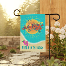 Personalized Garden Banner, Beach Theme Welcome Sign
