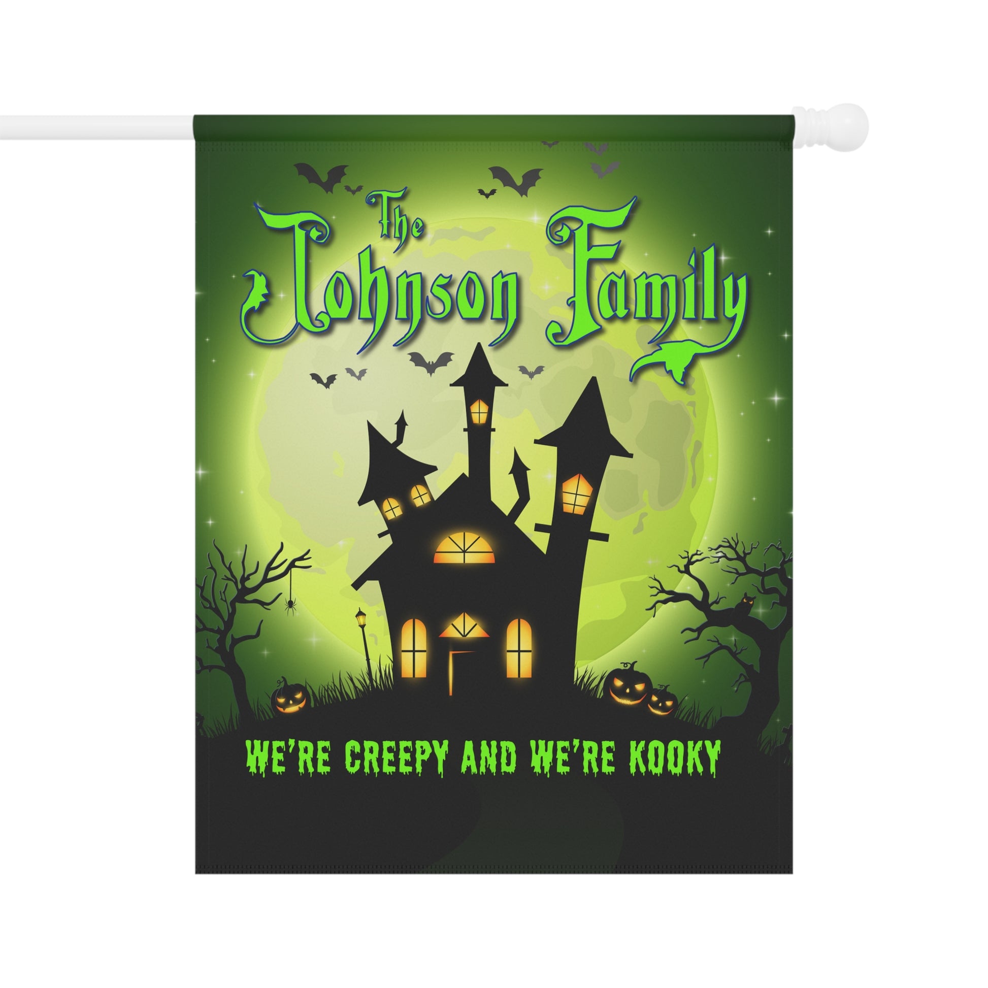 Personalized Outdoor Halloween Banner