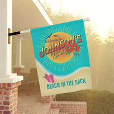Personalized Garden Banner, Beach Theme Welcome Sign