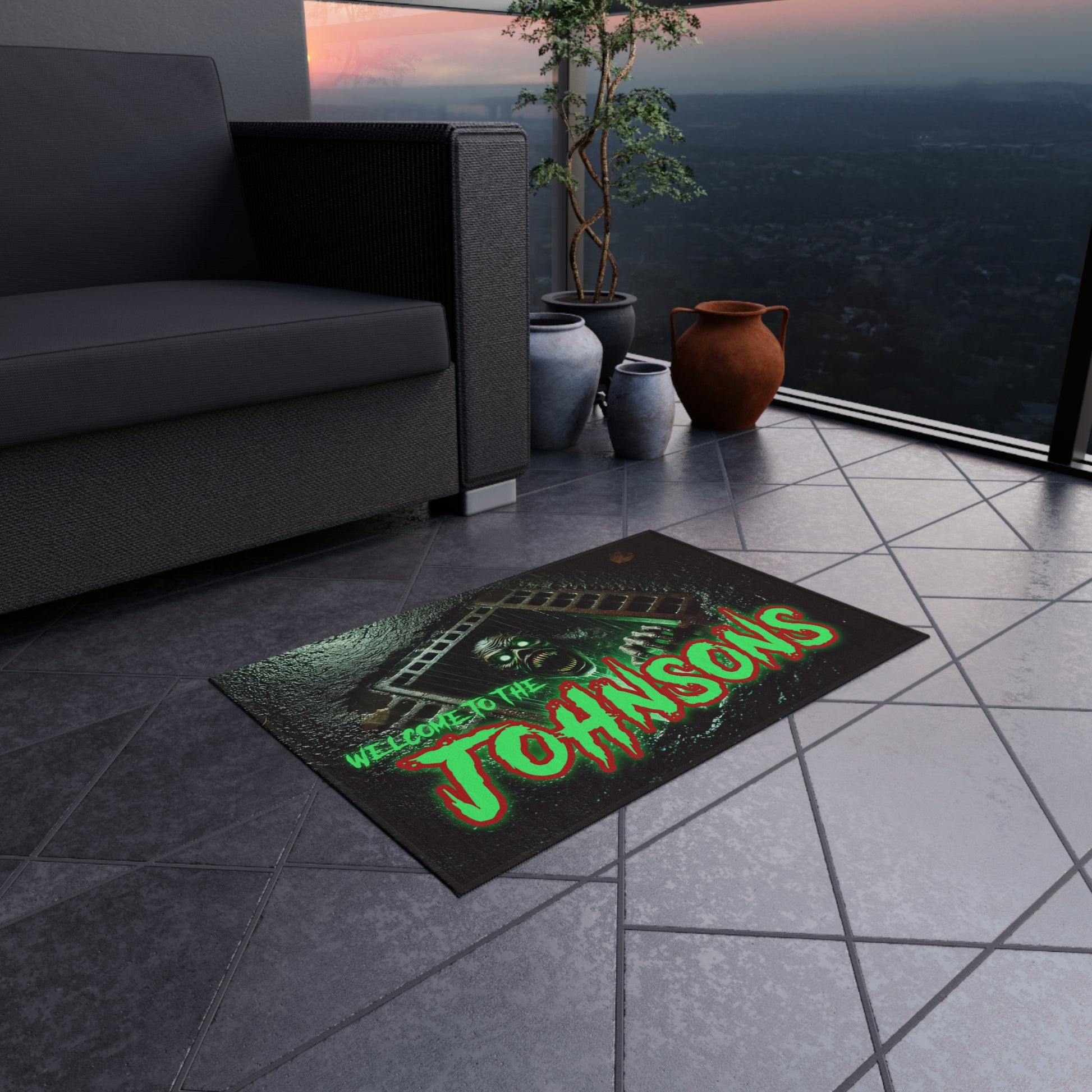 Personalized Outdoor Halloween Mat