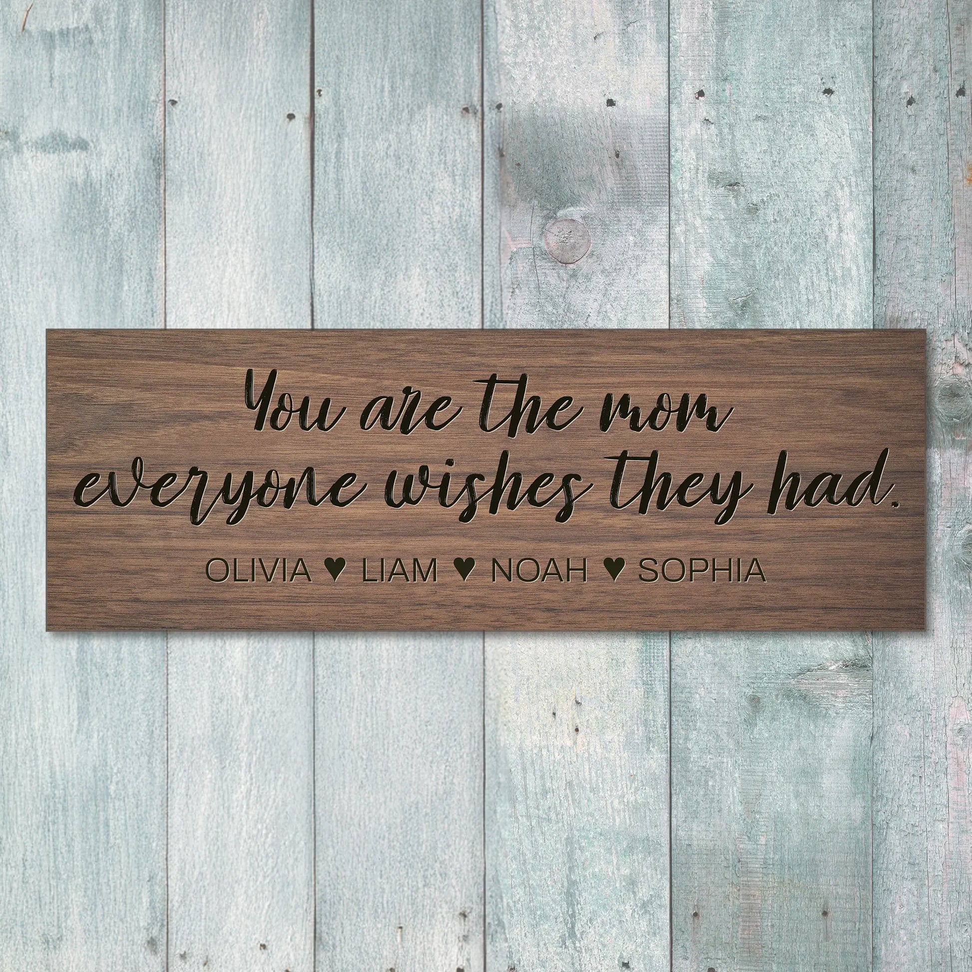 Mom Everyone Wishes - Rustic Personalized Sign