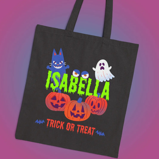 Personalized Halloween Tote Bag