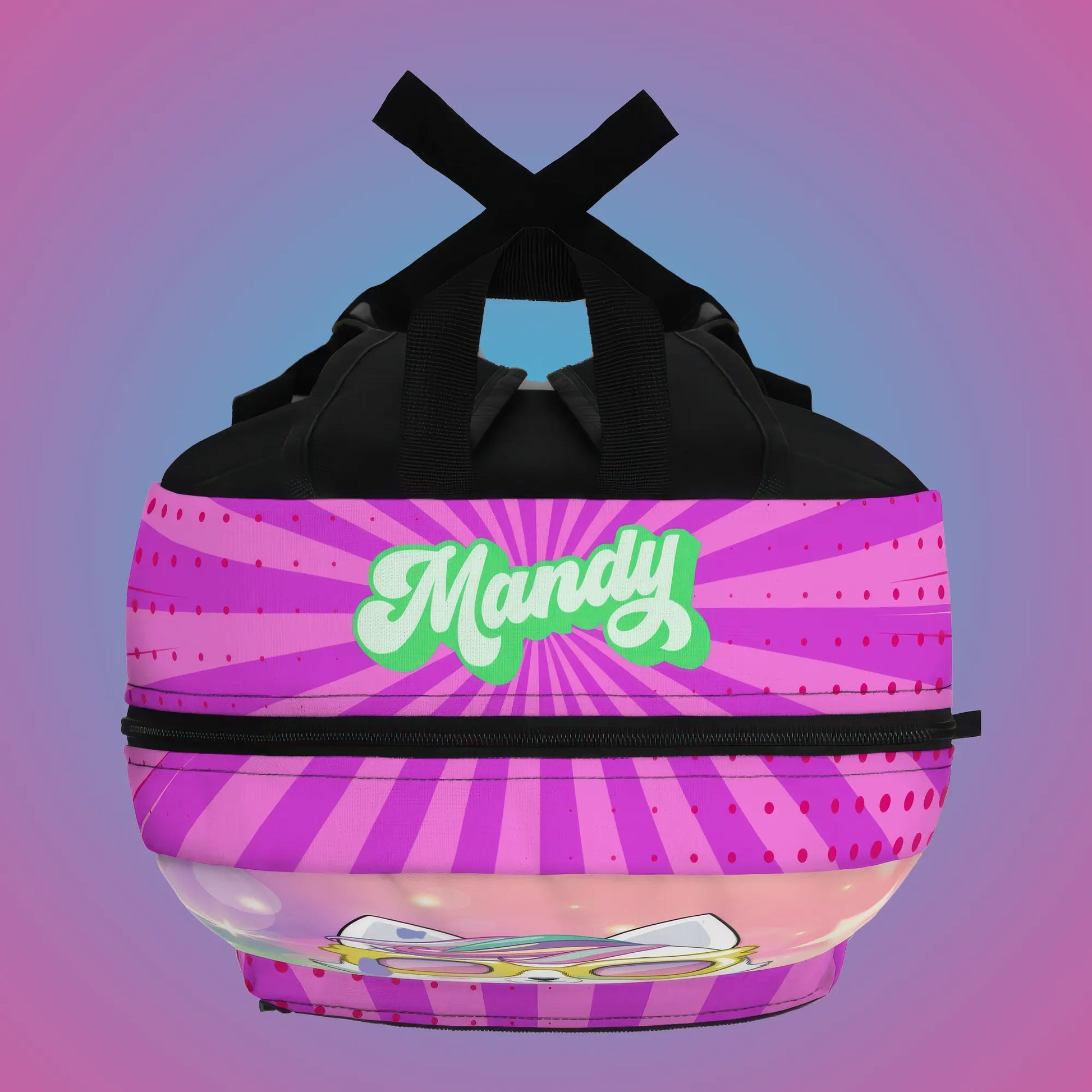 Personalized Backpack for Kids, Chibi Cat, Fun Gift for Girls