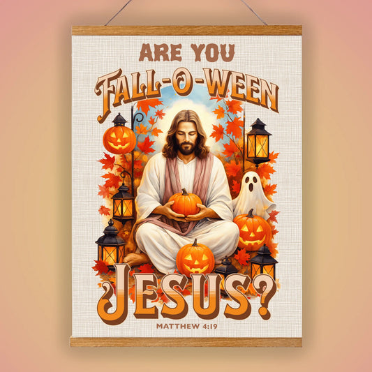 Are You Falloween Jesus? – Hanging Canvas Print