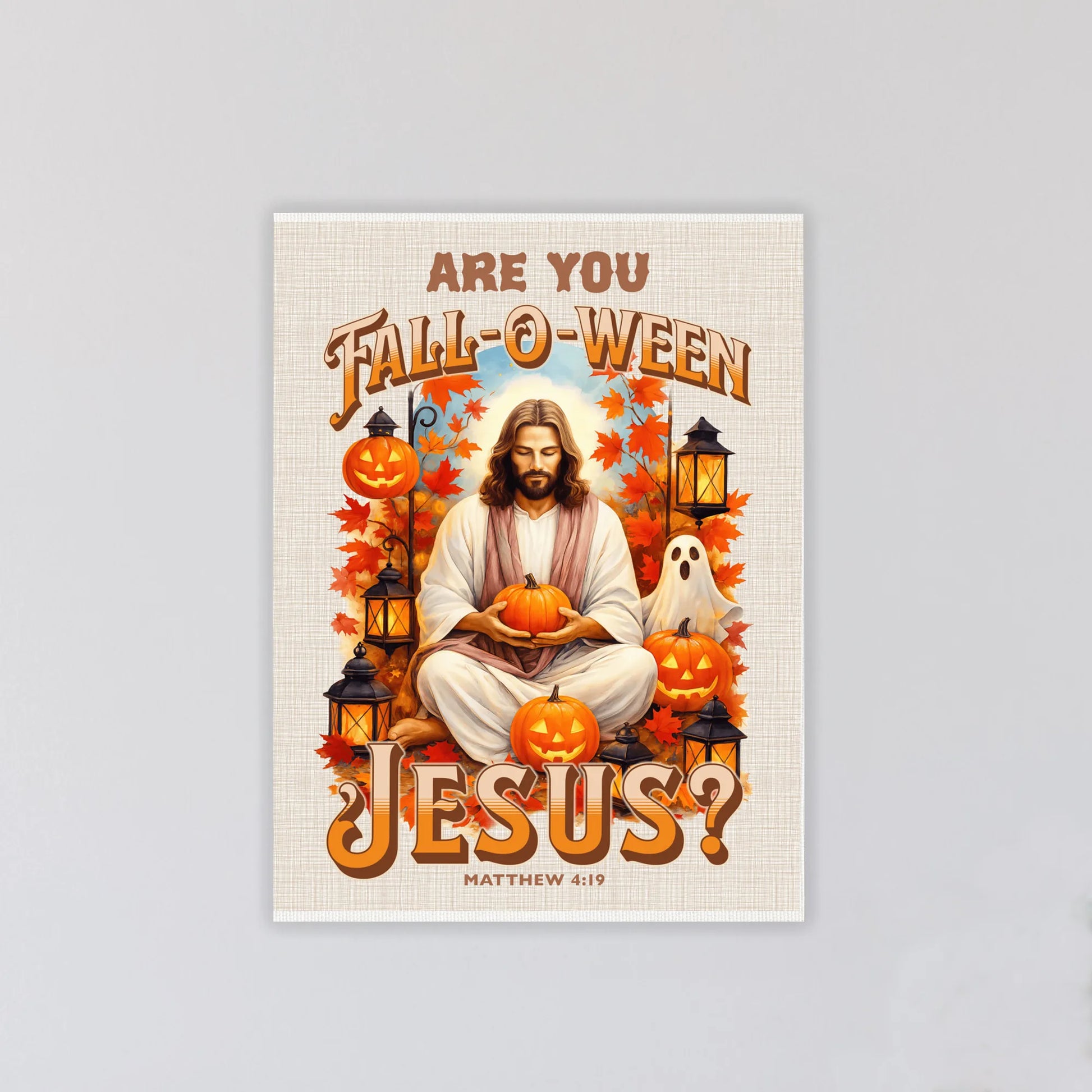 Are You Falloween Jesus? – Hanging Canvas Print