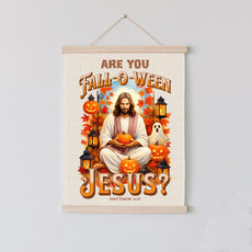 Are You Falloween Jesus? – Hanging Canvas Print