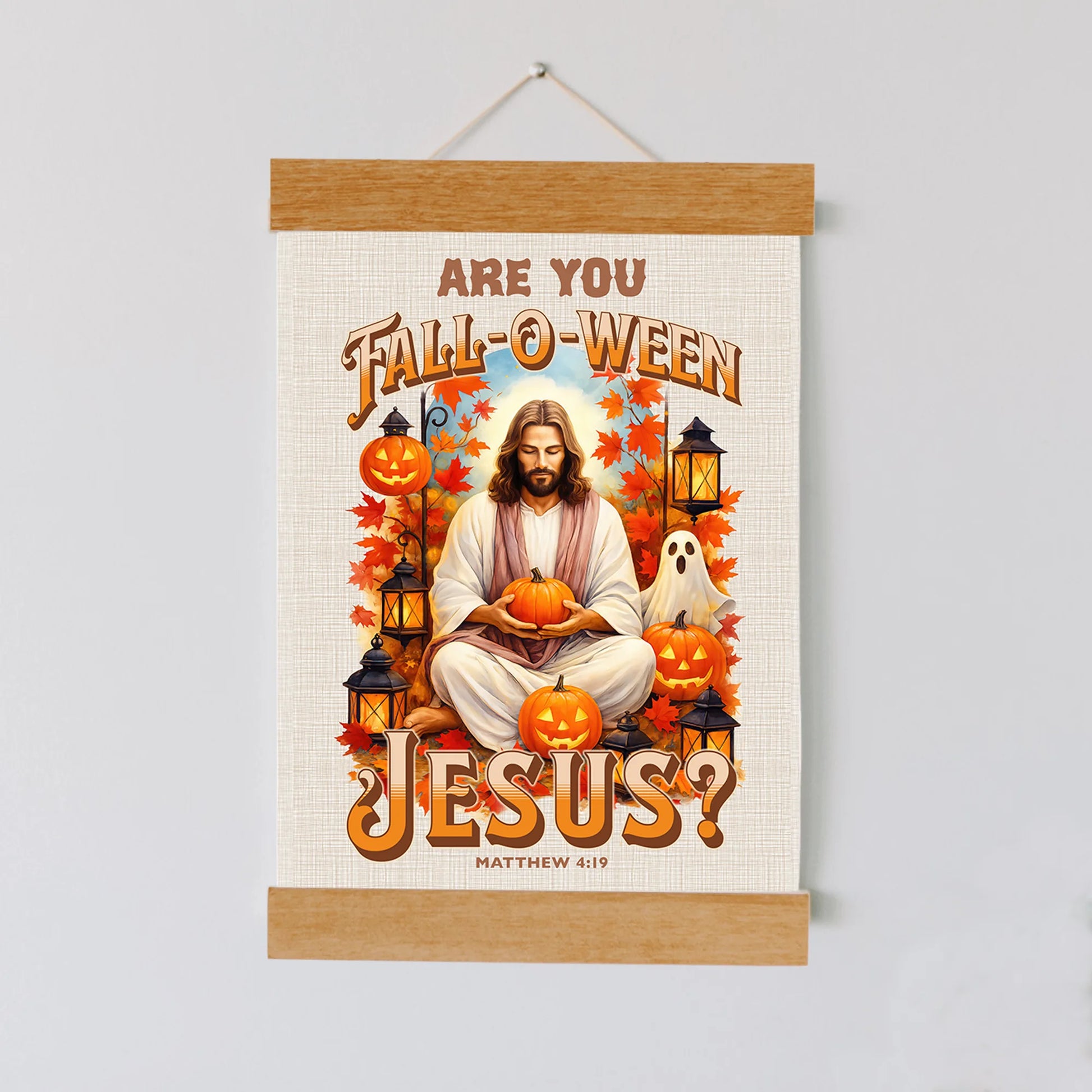 Are You Falloween Jesus? – Hanging Canvas Print