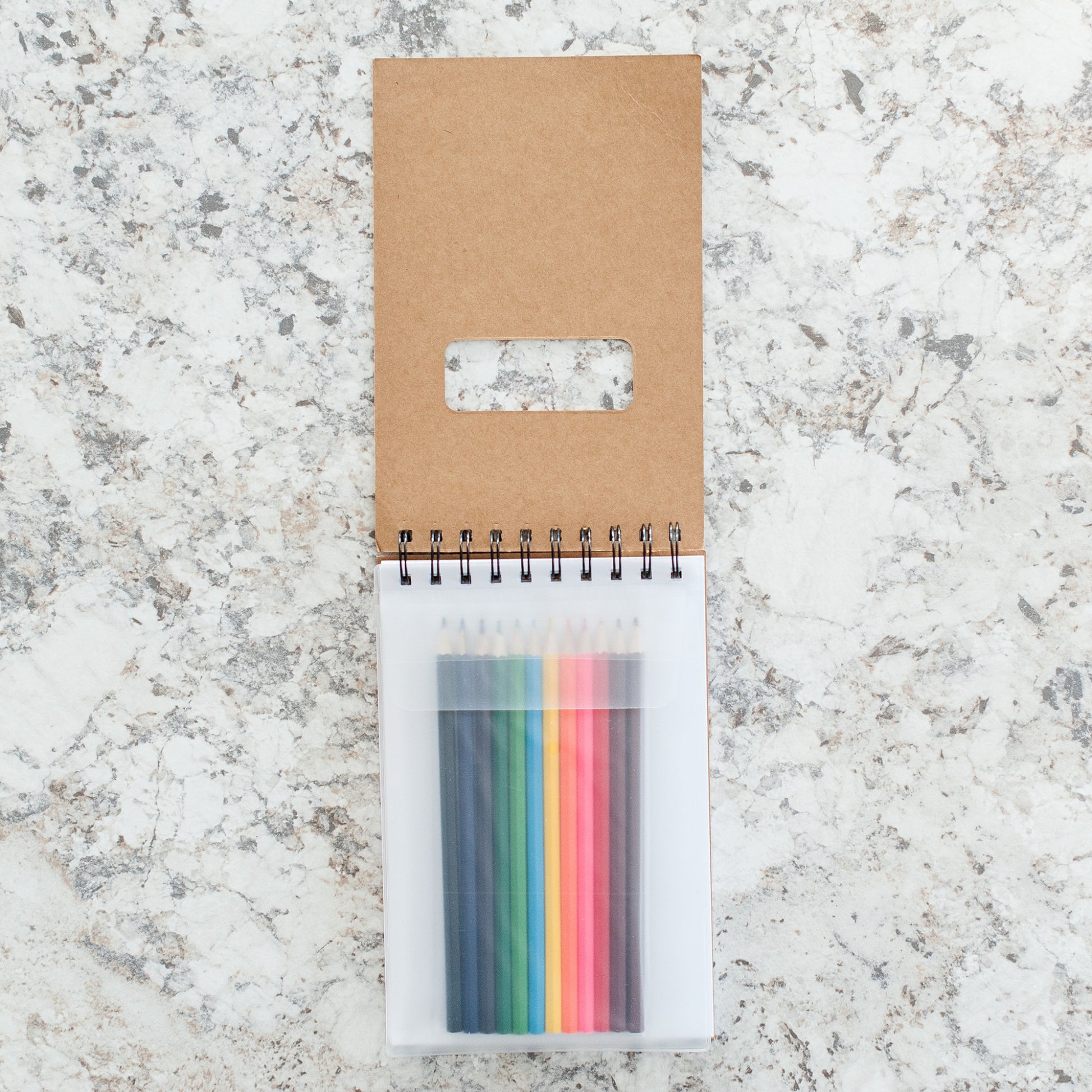 Personalized Sketch Pad with Coloring Pencils, Butterfly Design