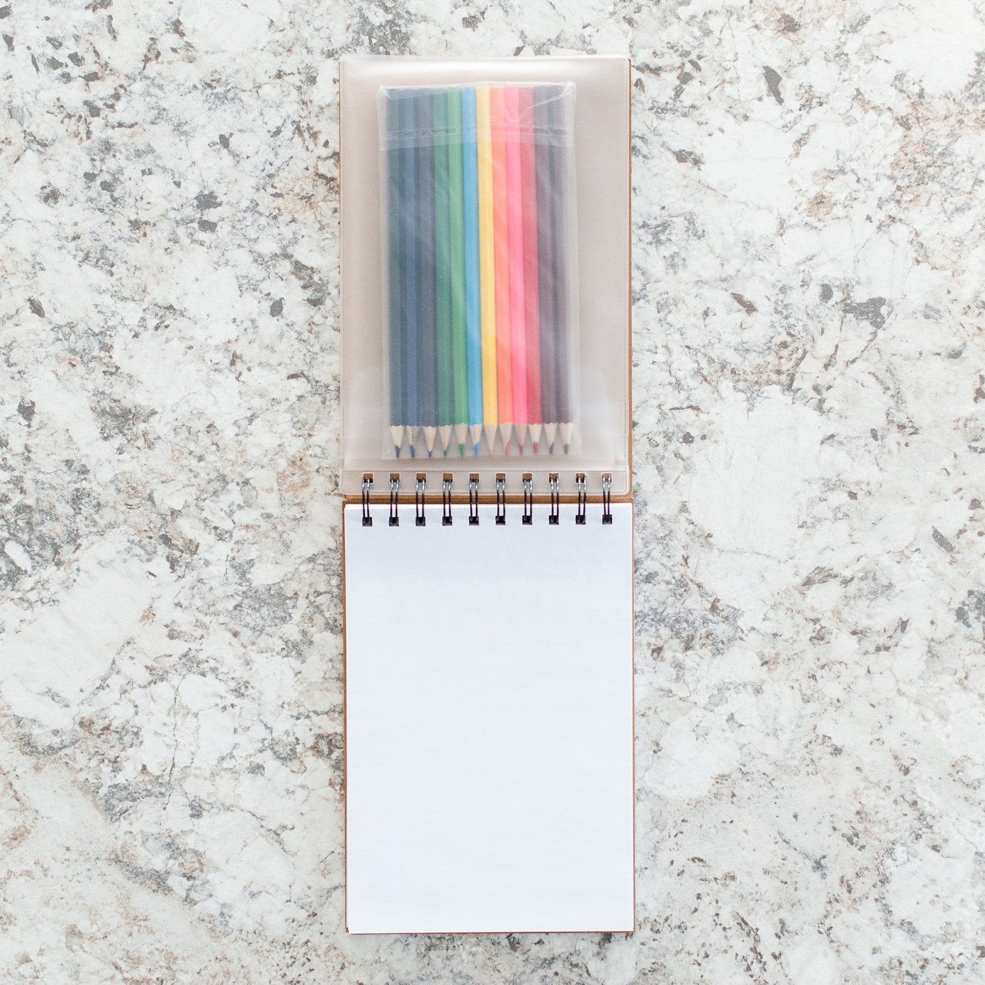 Personalized Sketch Pad with Coloring Pencils, Butterfly Design