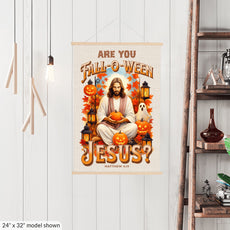 Are You Falloween Jesus? – Hanging Canvas Print