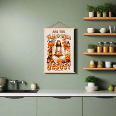 Are You Falloween Jesus? – Hanging Canvas Print