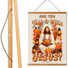 Are You Falloween Jesus? – Hanging Canvas Print