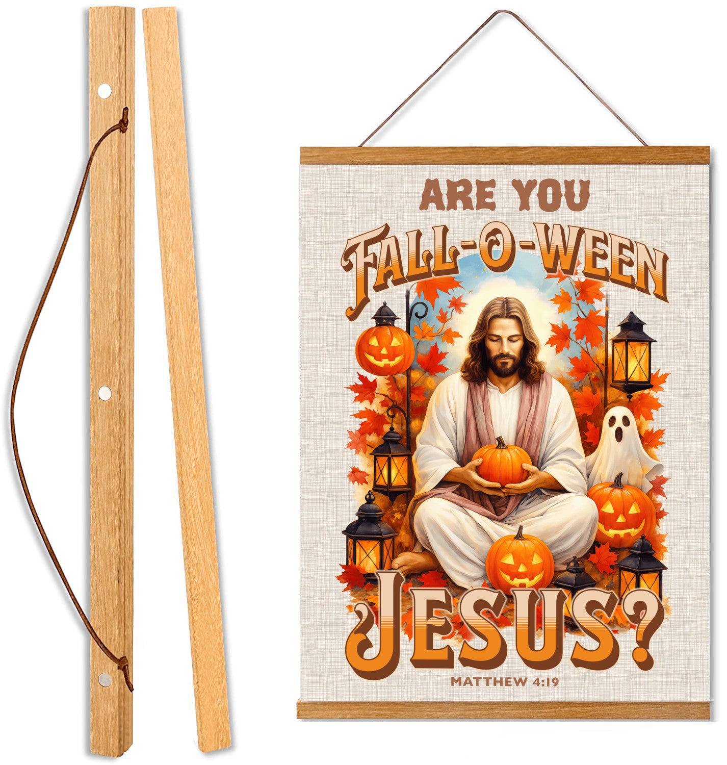 Are You Falloween Jesus? – Hanging Canvas Print