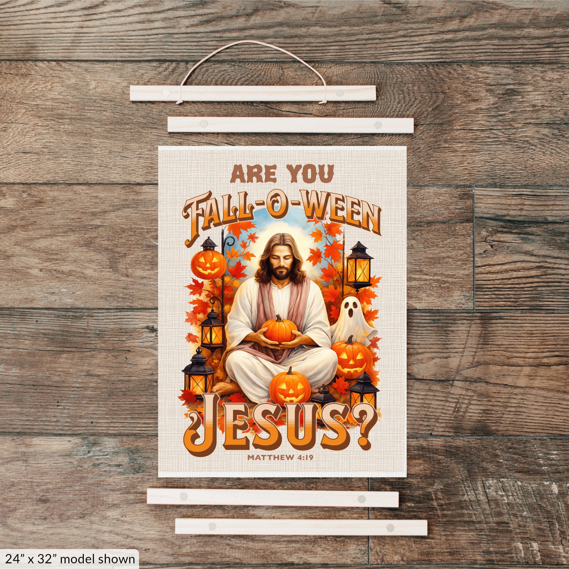 Are You Falloween Jesus? – Hanging Canvas Print