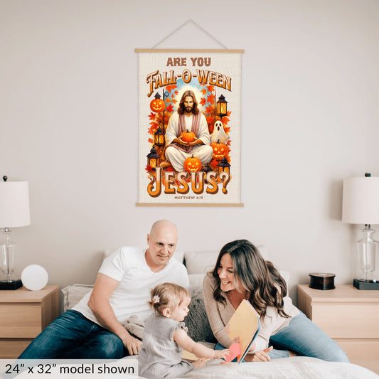 Are You Falloween Jesus? – Hanging Canvas Print