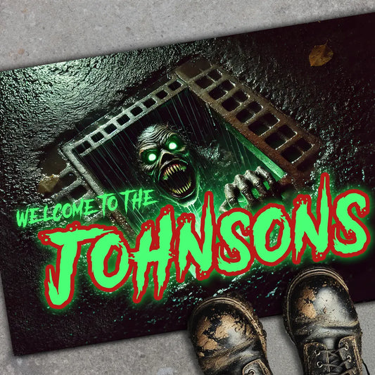 Personalized Outdoor Halloween Mat